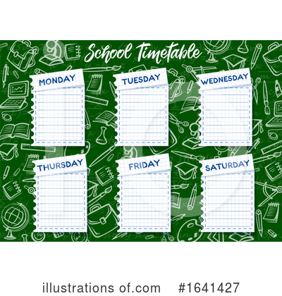 Timetable Clipart #1641427 by Vector Tradition SM