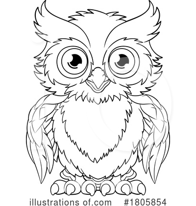 Owl Clipart #1805854 by AtStockIllustration