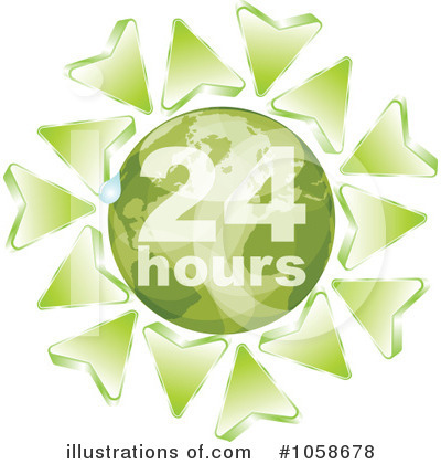 Royalty-Free (RF) 24 Hours Clipart Illustration by Andrei Marincas - Stock Sample #1058678