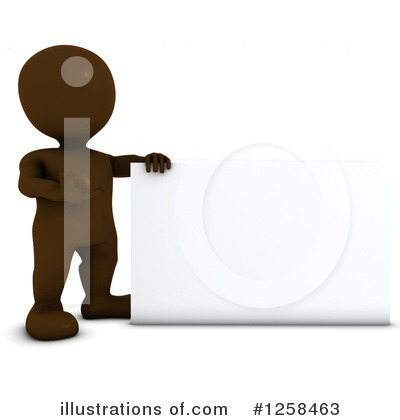 3d Brown Man Clipart #1258463 by KJ Pargeter