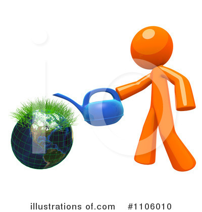 Watering Clipart #1106010 by Leo Blanchette