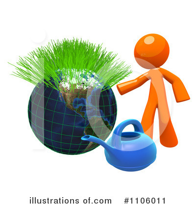 Watering Clipart #1106011 by Leo Blanchette