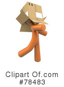 3d Orange Man Clipart #78483 by Leo Blanchette