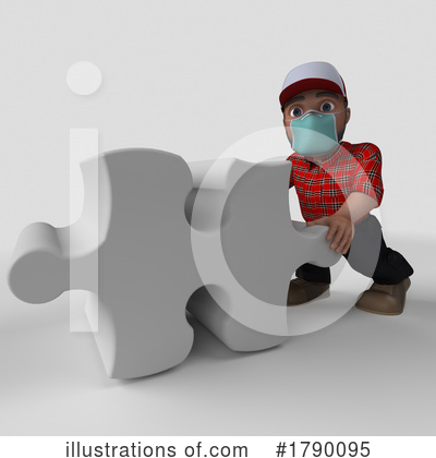 Royalty-Free (RF) 3d People Clipart Illustration by KJ Pargeter - Stock Sample #1790095