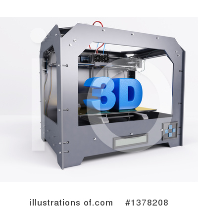 3d Printing Clipart #1378208 by KJ Pargeter