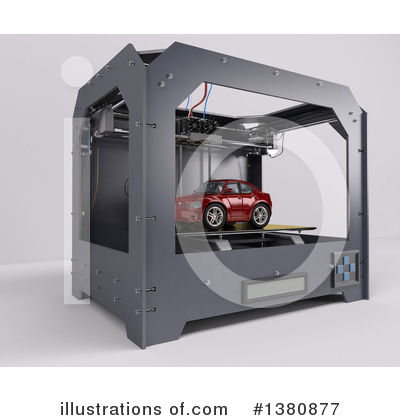 3d Printing Clipart #1380877 by KJ Pargeter