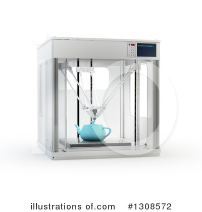 Royalty-Free (RF) 3d Printing Clipart Illustration by Mopic - Stock Sample #1308572
