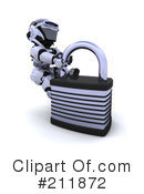3d Robot Clipart #211872 by KJ Pargeter