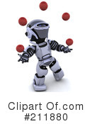 3d Robot Clipart #211880 by KJ Pargeter