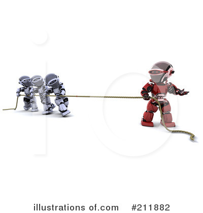 Royalty-Free (RF) 3d Robot Clipart Illustration by KJ Pargeter - Stock Sample #211882