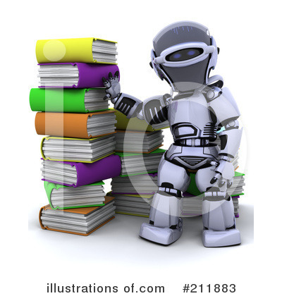 Royalty-Free (RF) 3d Robot Clipart Illustration by KJ Pargeter - Stock Sample #211883