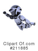 3d Robot Clipart #211885 by KJ Pargeter