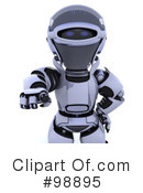 3d Robot Clipart #98895 by KJ Pargeter