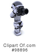 3d Robot Clipart #98896 by KJ Pargeter