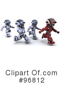 3d Robots Clipart #96812 by KJ Pargeter
