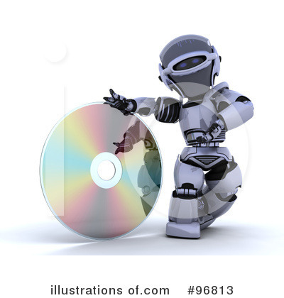 Royalty-Free (RF) 3d Robots Clipart Illustration by KJ Pargeter - Stock Sample #96813