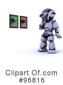 3d Robots Clipart #96816 by KJ Pargeter