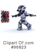 3d Robots Clipart #96823 by KJ Pargeter