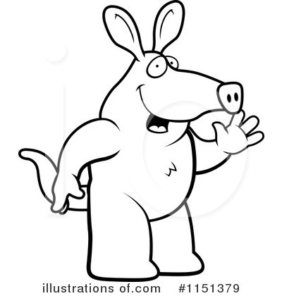 Royalty-Free (RF) Aardvark Clipart Illustration by Cory Thoman - Stock Sample #1151379