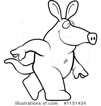 Royalty-Free (RF) Aardvark Clipart Illustration by Cory Thoman - Stock Sample #1151434