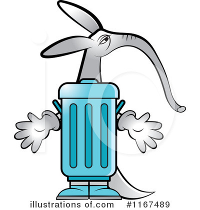 Trash Can Clipart #1167489 by Lal Perera