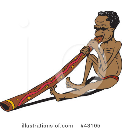 Royalty-Free (RF) Aboriginal Clipart Illustration by Dennis Holmes Designs - Stock Sample #43105