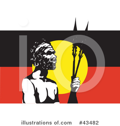 Royalty-Free (RF) Aboriginal Clipart Illustration by Dennis Holmes Designs - Stock Sample #43482