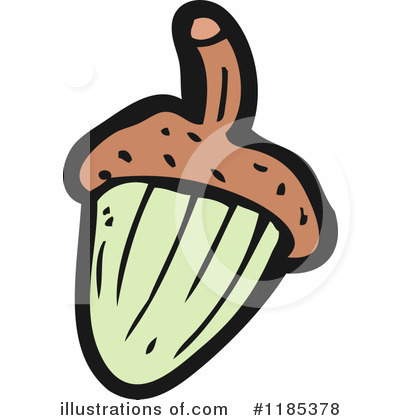 Royalty-Free (RF) Acorn Clipart Illustration by lineartestpilot - Stock Sample #1185378