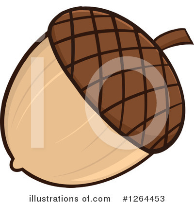 Royalty-Free (RF) Acorn Clipart Illustration by Hit Toon - Stock Sample #1264453
