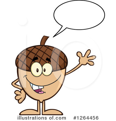 Royalty-Free (RF) Acorn Clipart Illustration by Hit Toon - Stock Sample #1264456