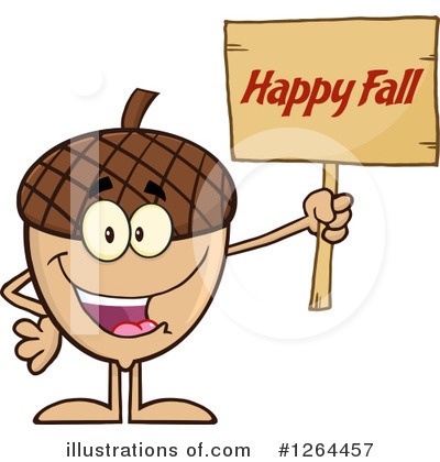 Royalty-Free (RF) Acorn Clipart Illustration by Hit Toon - Stock Sample #1264457