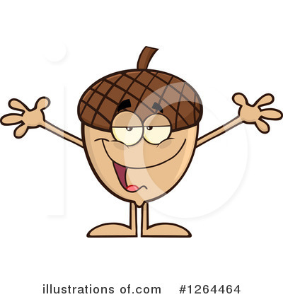 Royalty-Free (RF) Acorn Clipart Illustration by Hit Toon - Stock Sample #1264464