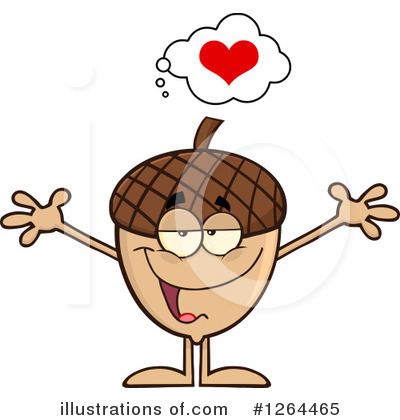 Royalty-Free (RF) Acorn Clipart Illustration by Hit Toon - Stock Sample #1264465