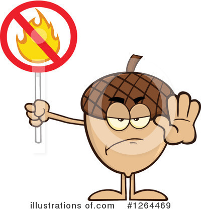 Royalty-Free (RF) Acorn Clipart Illustration by Hit Toon - Stock Sample #1264469
