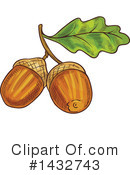 Acorn Clipart #1432743 by Vector Tradition SM