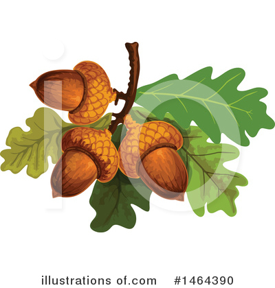 Royalty-Free (RF) Acorn Clipart Illustration by Vector Tradition SM - Stock Sample #1464390