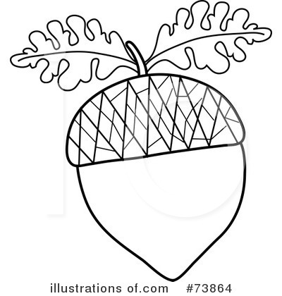 Royalty-Free (RF) Acorn Clipart Illustration by Pams Clipart - Stock Sample #73864