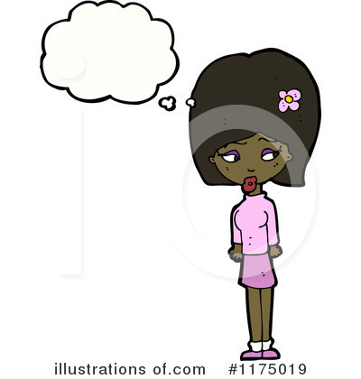 Royalty-Free (RF) African American Girl Clipart Illustration by lineartestpilot - Stock Sample #1175019