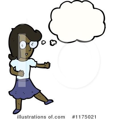 Royalty-Free (RF) African American Girl Clipart Illustration by lineartestpilot - Stock Sample #1175021