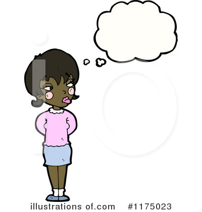 Royalty-Free (RF) African American Girl Clipart Illustration by lineartestpilot - Stock Sample #1175023