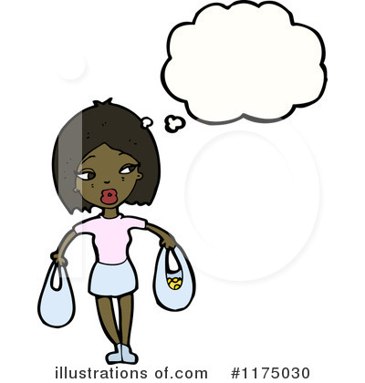 Royalty-Free (RF) African American Girl Clipart Illustration by lineartestpilot - Stock Sample #1175030