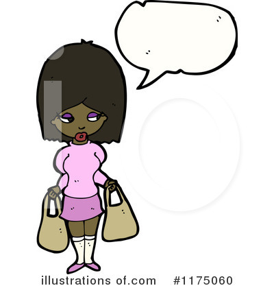 Royalty-Free (RF) African American Girl Clipart Illustration by lineartestpilot - Stock Sample #1175060