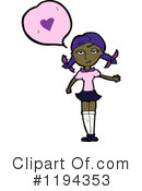 African American Girl Clipart #1194353 by lineartestpilot