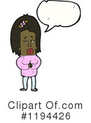 African American Girl Clipart #1194426 by lineartestpilot