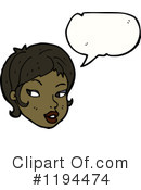 African American Girl Clipart #1194474 by lineartestpilot