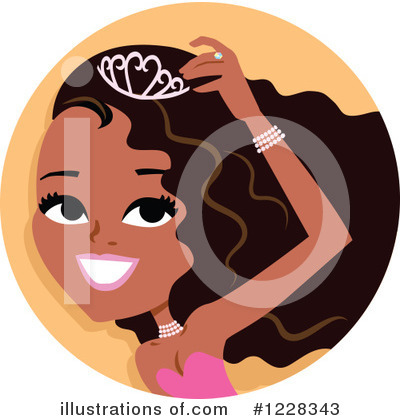 Royalty-Free (RF) African American Woman Clipart Illustration by Monica - Stock Sample #1228343