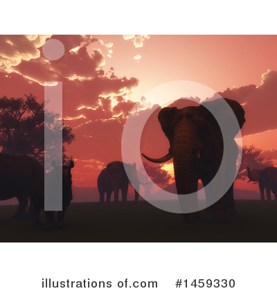 Elephants Clipart #1459330 by KJ Pargeter