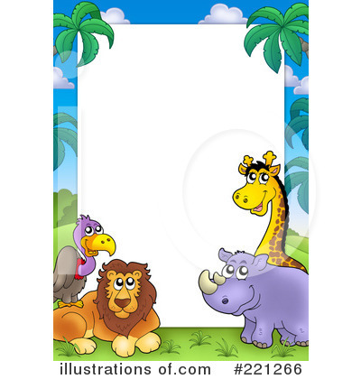 Royalty-Free (RF) African Animals Clipart Illustration by visekart - Stock Sample #221266