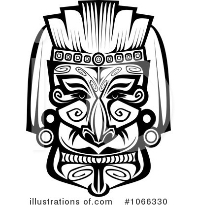 African Mask Clipart #1066330 by Vector Tradition SM