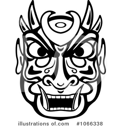 Royalty-Free (RF) African Mask Clipart Illustration by Vector Tradition SM - Stock Sample #1066338